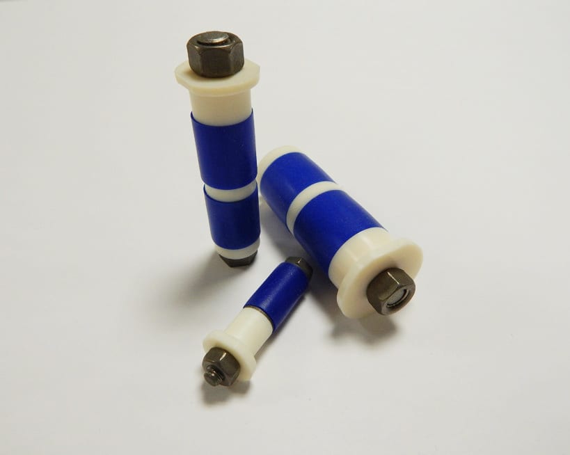 Multiple sizes of titanium tube plugs